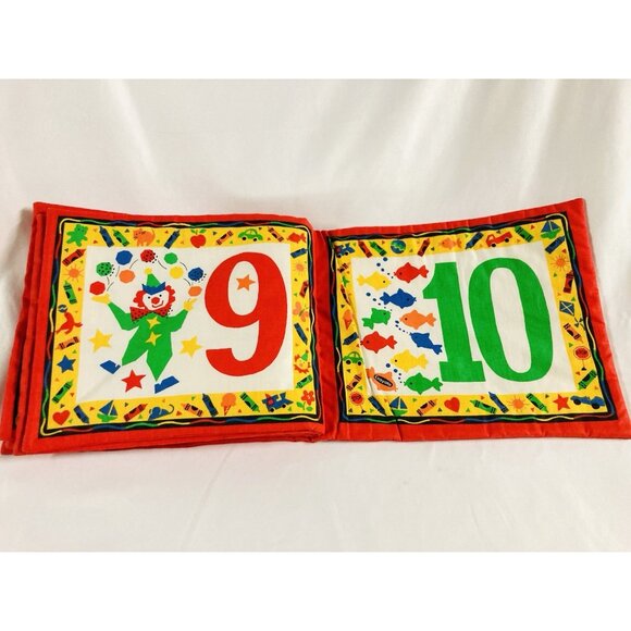 Crayons Counting with Me Touch-EMS Baby 1ST Soft Cloth Book VTG - Picture 6 of 7